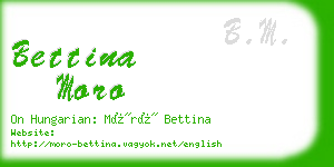 bettina moro business card